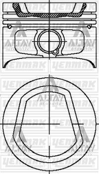 Seat Cordoba Piston Segman Segmanlı OEM 032107065N Seat Cordoba Piston Segman Segmanlı OEM 032107065N